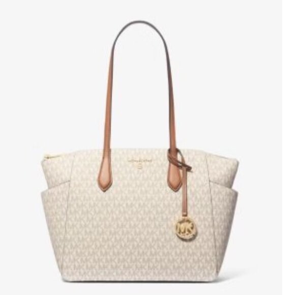 Michael Kors Marilyn Medium Leather Tote Bag / MSRP $228 - Picture 1 of 4